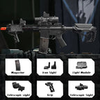 black Color Electric Gel Ball Toy Rifle Gun – Automatic Burst Fire