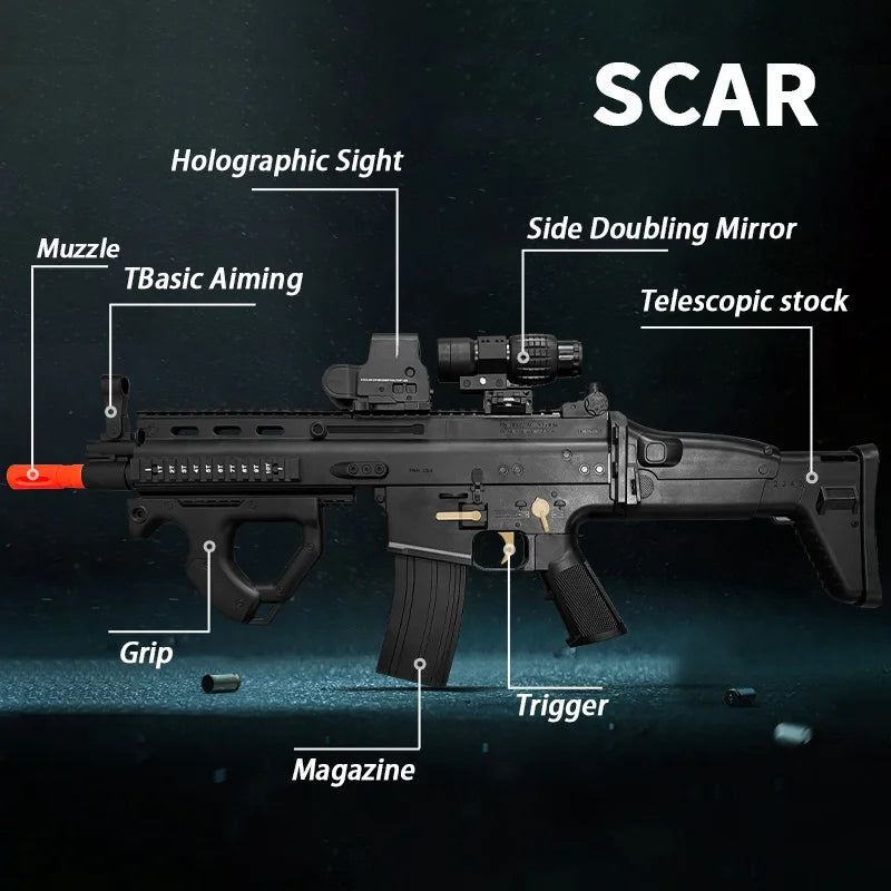 Electric Gel Ball Blaster Rifle – High-Speed Auto Fire