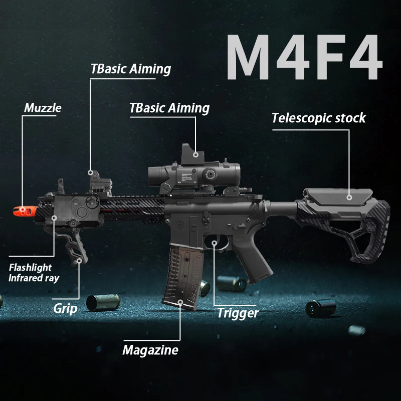 Electric Gel Ball Toy Rifle Gun – Automatic Burst Fire