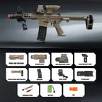 sand color Color Electric Gel Ball Toy Rifle – High-Speed Auto & Manual