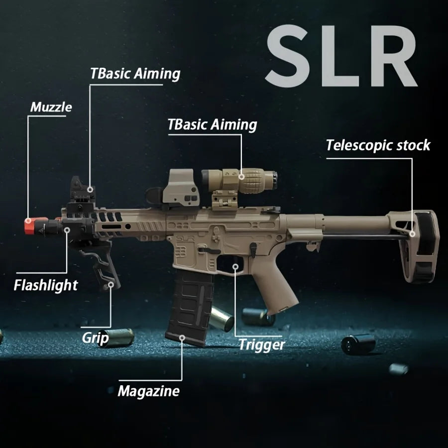 Electric Gel Ball Toy Rifle – High-Speed Auto & Manual