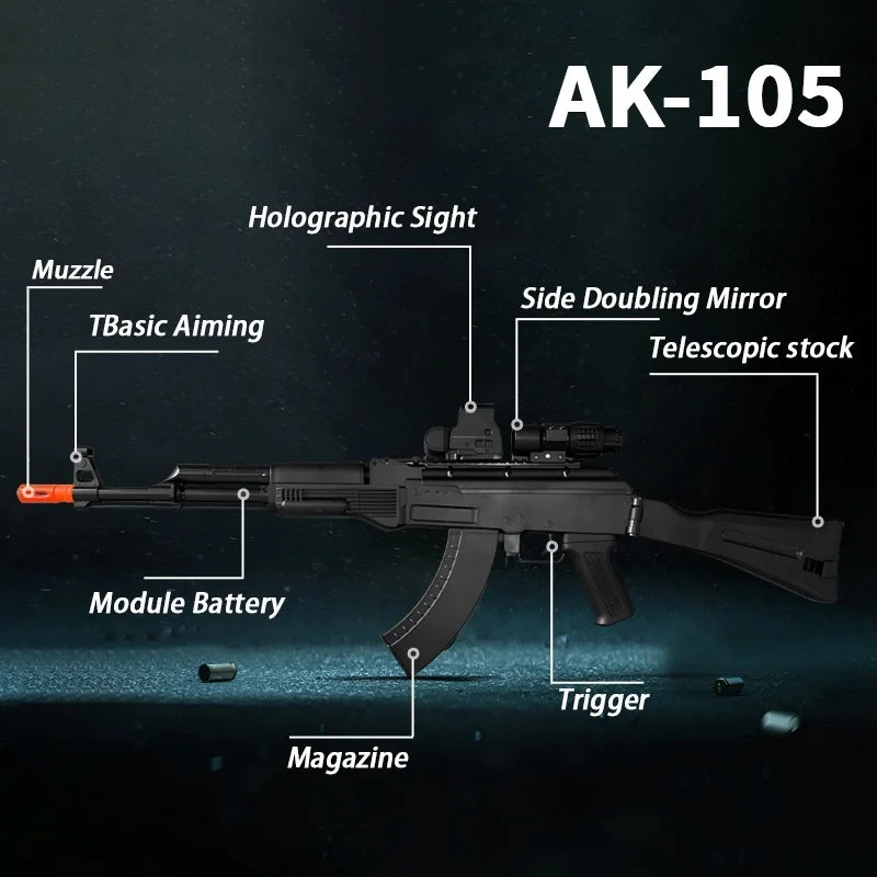 Electric Gel Ball Toy Rifle – Automatic High-Speed Fire