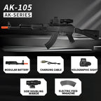 black Color Electric Gel Ball Toy Rifle – Automatic High-Speed Fire